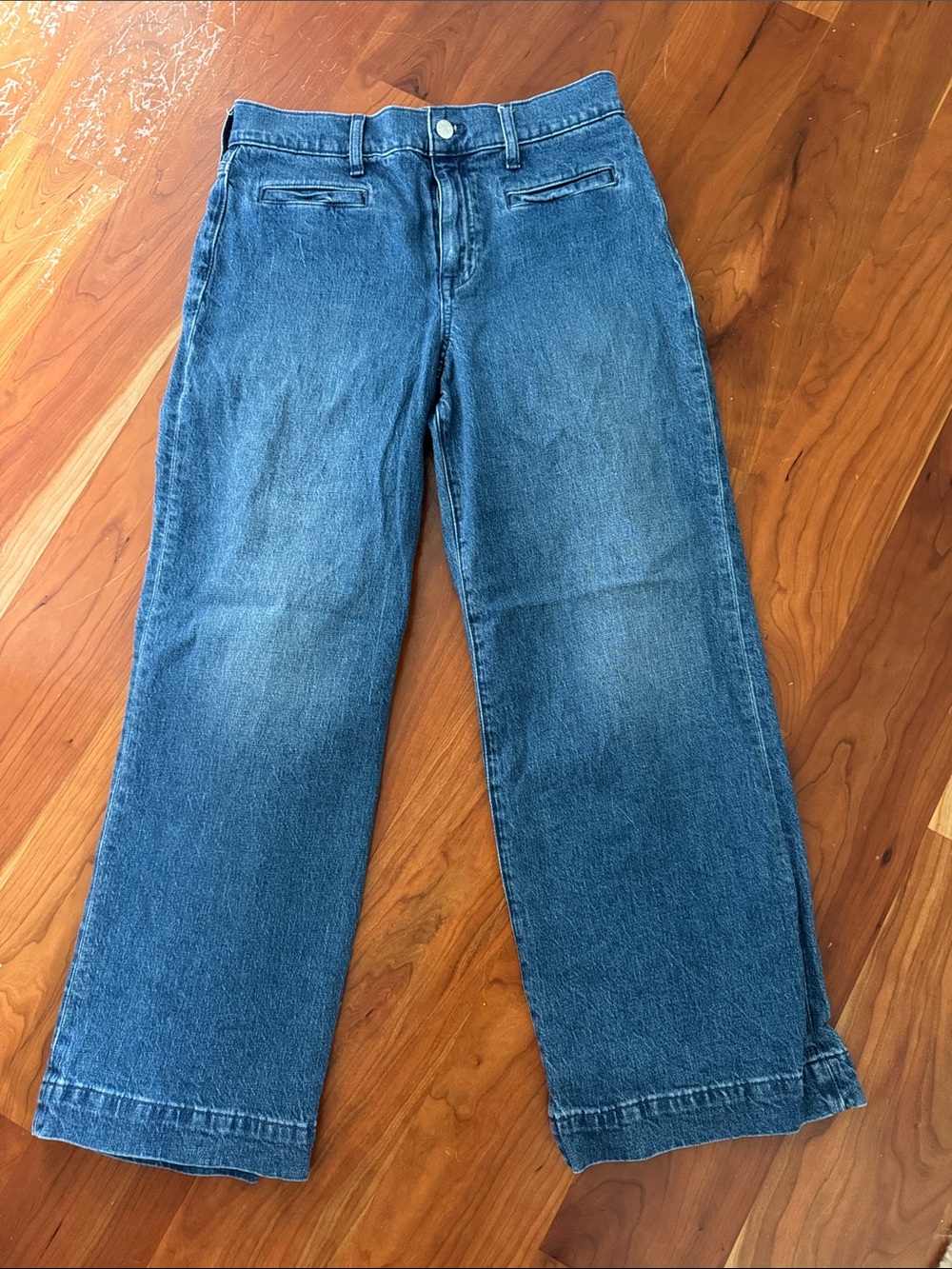 J. Crew Factory Women's Blue Straight Jeans